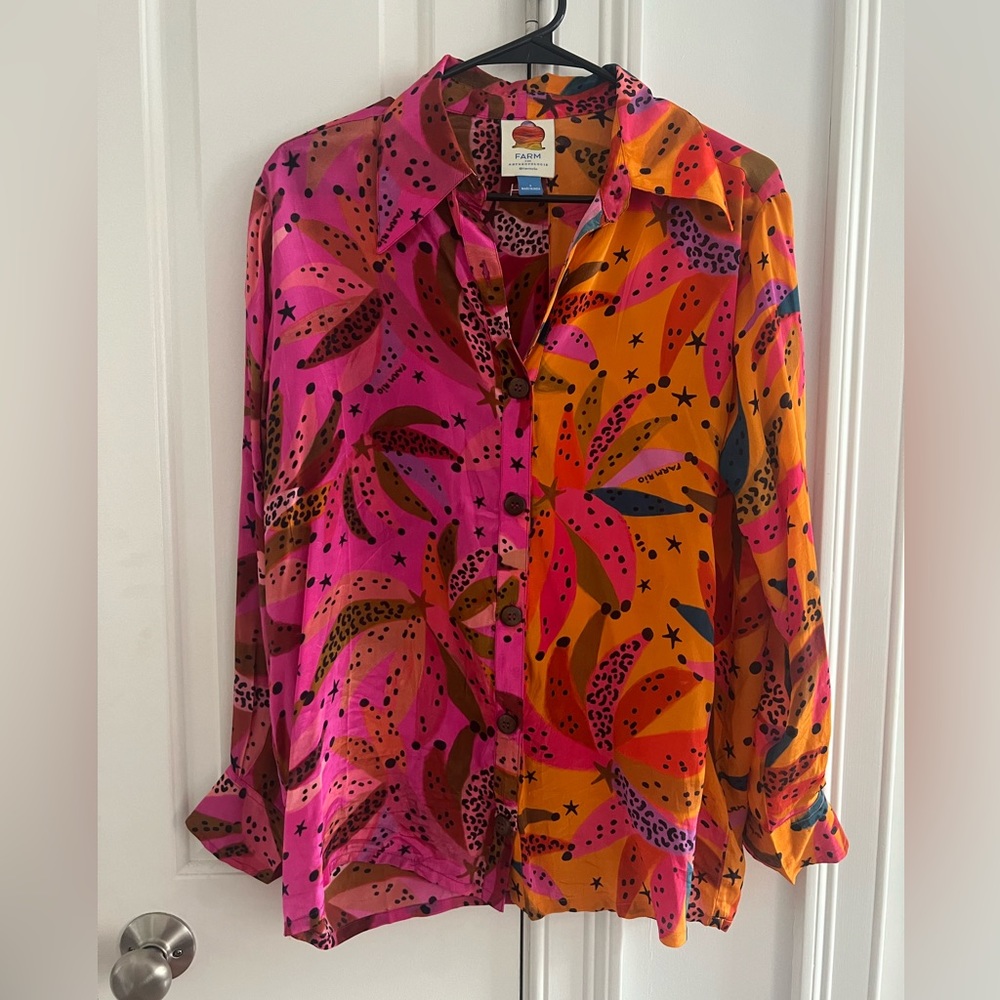 Farm rio x Anthropologie blouse